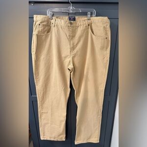 EUC Men’s Saddlebred Big & Tall Khaki Jeans Classic Fit 48 X 34